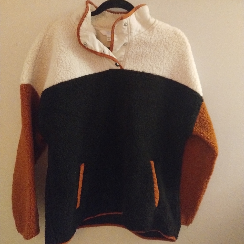 Time and True tri-color sweatshirt